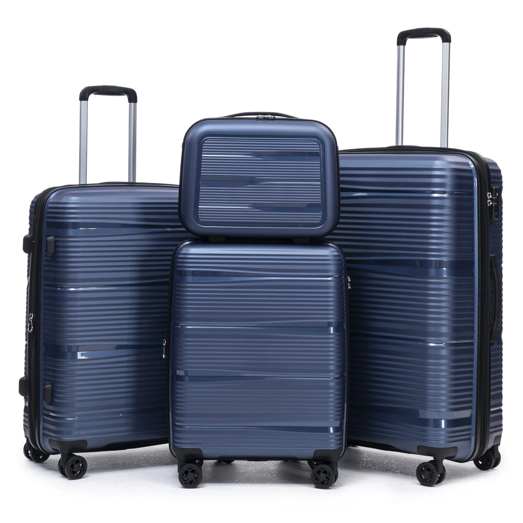 Rosamo 4-Piece Hardside Luggage Set, Expandable Rotating Luggage Compartment With TSA Lock, Lightweight Rolling Luggage Set