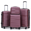 Rosamo 4-Piece Hardside Luggage Set, Expandable Rotating Luggage Compartment With TSA Lock, Lightweight Rolling Luggage Set