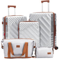 Rosamo 5 Piece Expandable Hard Shell Luggage,20/24/28 Inch Lightweight Suitcase with TSA Lock Spinner Wheel and Travel Bag,PC+ABS Material