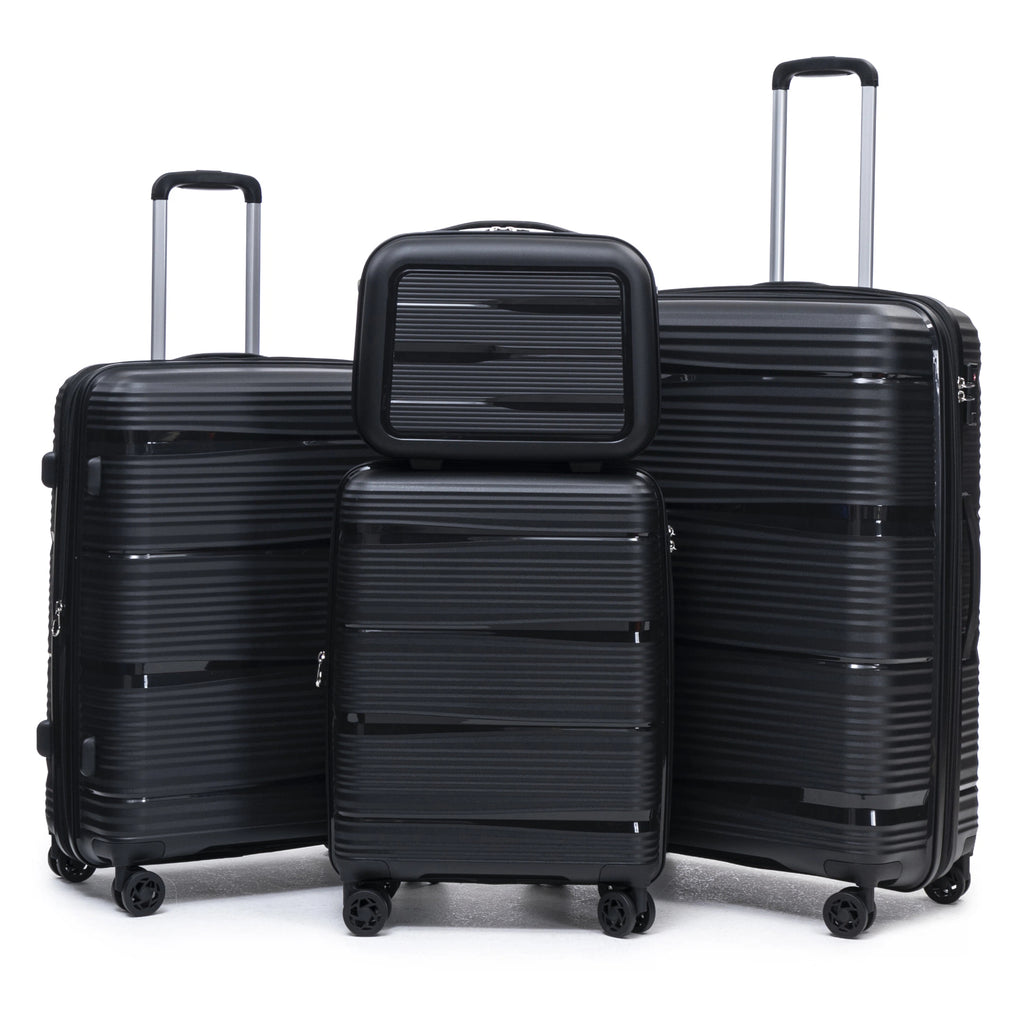Rosamo 4-Piece Hardside Luggage Set, Expandable Rotating Luggage Compartment With TSA Lock, Lightweight Rolling Luggage Set