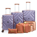 Rosamo 10 Piece Luggage Set, Expandable ABS Hardshell Luggage, Travel Suitcase Eet With Rotating Wheels And TSA Lock