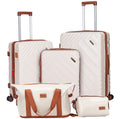 Rosamo 5 Piece Expandable Hard Shell Luggage,20/24/28 Inch Lightweight Suitcase with TSA Lock Spinner Wheel and Travel Bag,PC+ABS Material