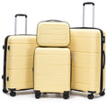 Rosamo 4-Piece Hardside Luggage Set, Expandable Rotating Luggage Compartment With TSA Lock, Lightweight Rolling Luggage Set