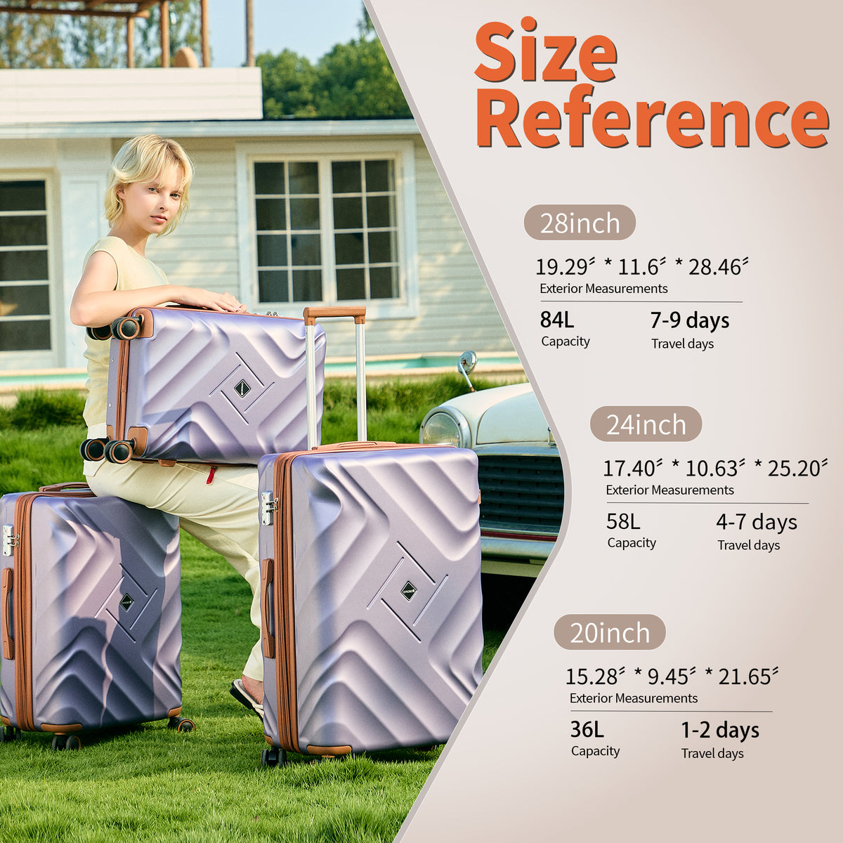 Rosamo Clearance 10 Piece Hardshell Luggage Set Expandable ABS Lightweight Suitcase with TSA Lock and Spinner Wheels and Duffle Bag