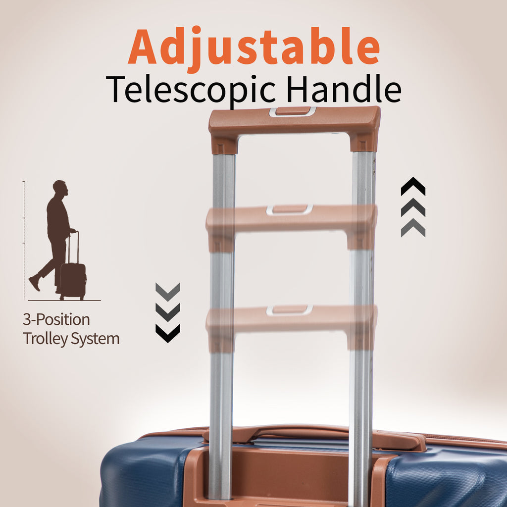 Rosamo 10 Piece Luggage Set, Expandable ABS Hardshell Luggage, Travel Suitcase Eet With Rotating Wheels And TSA Lock