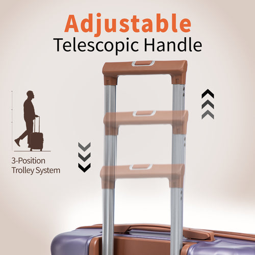 Rosamo 10 Piece Luggage Set, Expandable ABS Hardshell Luggage, Travel Suitcase Eet With Rotating Wheels And TSA Lock