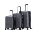 Rosamo Luggage Sets 3 Piece, HardsideTravel Suitcase with Spinner Wheels 20/24/28" , Carry on Luggage with TSA Lock(Grey)