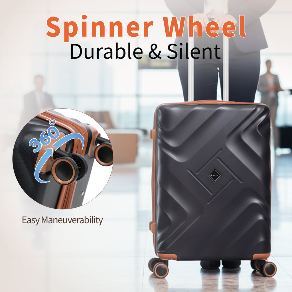 Rosamo 10 Piece Luggage Set, Expandable ABS Hardshell Luggage, Travel Suitcase Eet With Rotating Wheels And TSA Lock