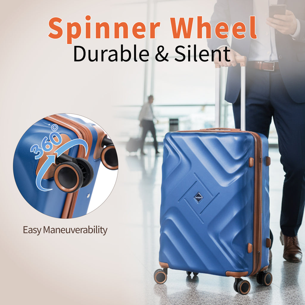 Rosamo 10 Piece Luggage Set, Expandable ABS Hardshell Luggage, Travel Suitcase Eet With Rotating Wheels And TSA Lock