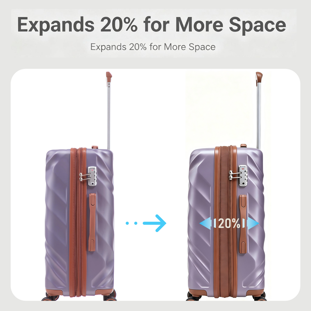 Rosamo Clearance 10 Piece Hardshell Luggage Set Expandable ABS Lightweight Suitcase with TSA Lock and Spinner Wheels and Duffle Bag