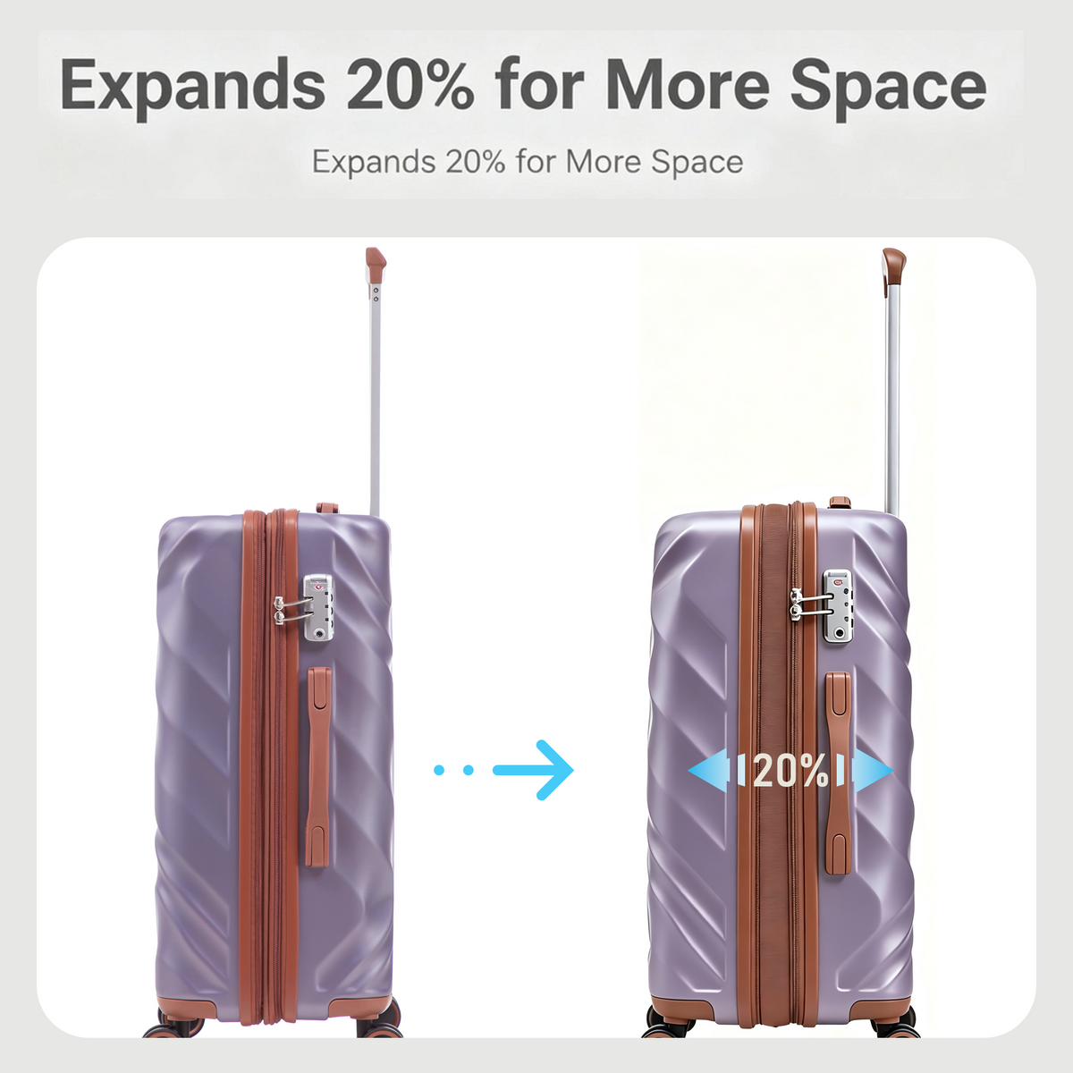 Rosamo Clearance 10 Piece Hardshell Luggage Set Expandable ABS Lightweight Suitcase with TSA Lock and Spinner Wheels and Duffle Bag
