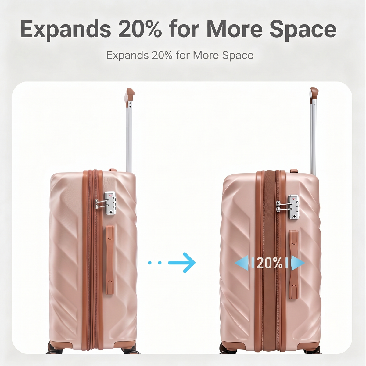 Rosamo Clearance 10 Piece Hardshell Luggage Set Expandable ABS Lightweight Suitcase with TSA Lock and Spinner Wheels and Duffle Bag