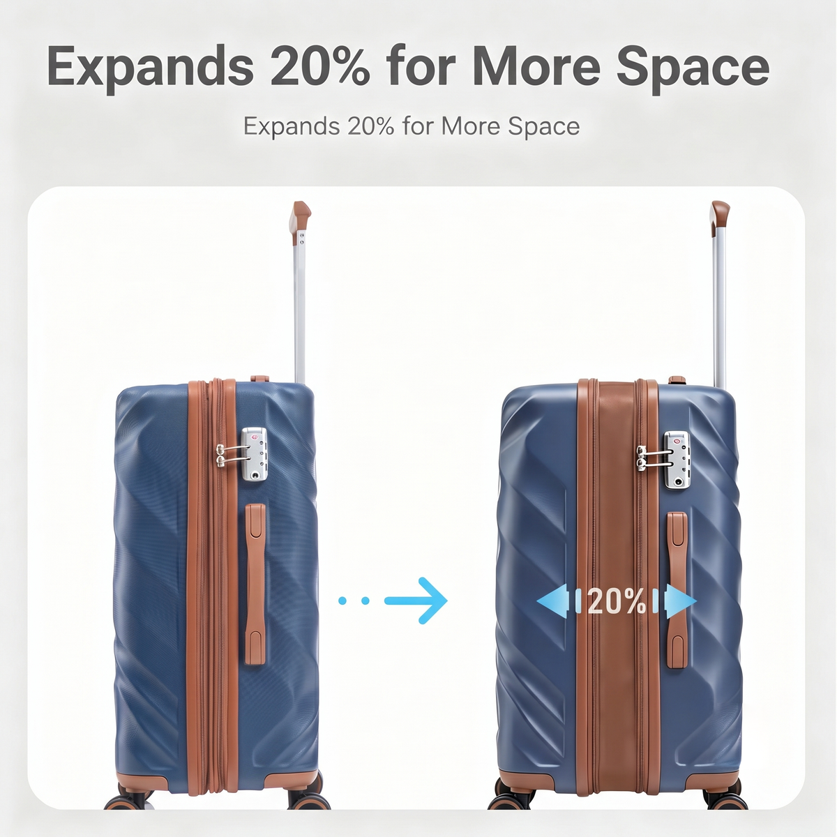 Rosamo Clearance 10 Piece Hardshell Luggage Set Expandable ABS Lightweight Suitcase with TSA Lock and Spinner Wheels and Duffle Bag