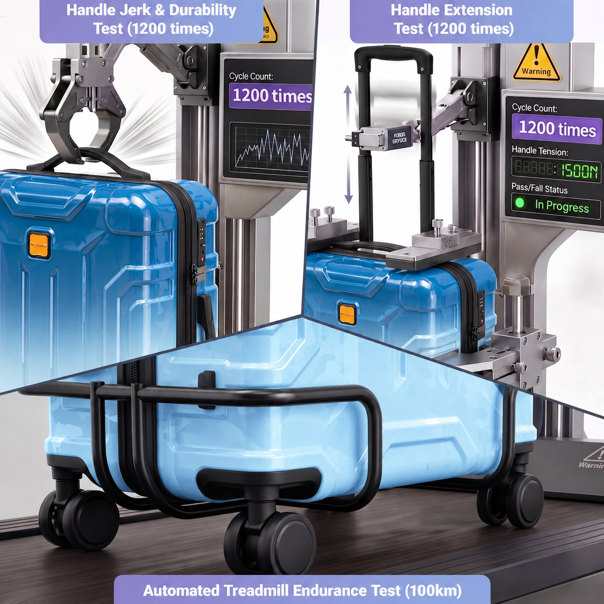 Rosamo 5-Piece Luggage Set,Expandable Hardside Spinner Suitcases with TSA Lock,20/24/28 Inch Lightweight Suitcase,Sports Handbags and Toiletries Bags