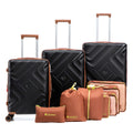 Rosamo 10 Piece Luggage Set, Expandable ABS Hardshell Luggage, Travel Suitcase Eet With Rotating Wheels And TSA Lock