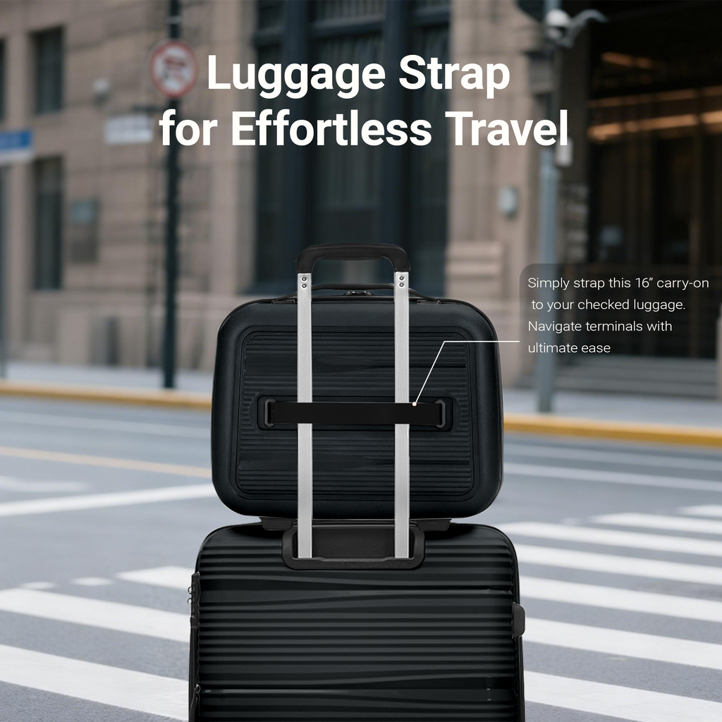 Rosamo 4-Piece Hardside Luggage Set, Expandable Rotating Luggage Compartment With TSA Lock, Lightweight Rolling Luggage Set