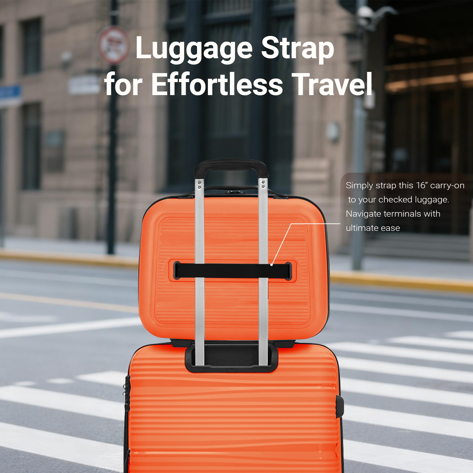 Rosamo 4-Piece Hardside Luggage Set, Expandable Rotating Luggage Compartment With TSA Lock, Lightweight Rolling Luggage Set