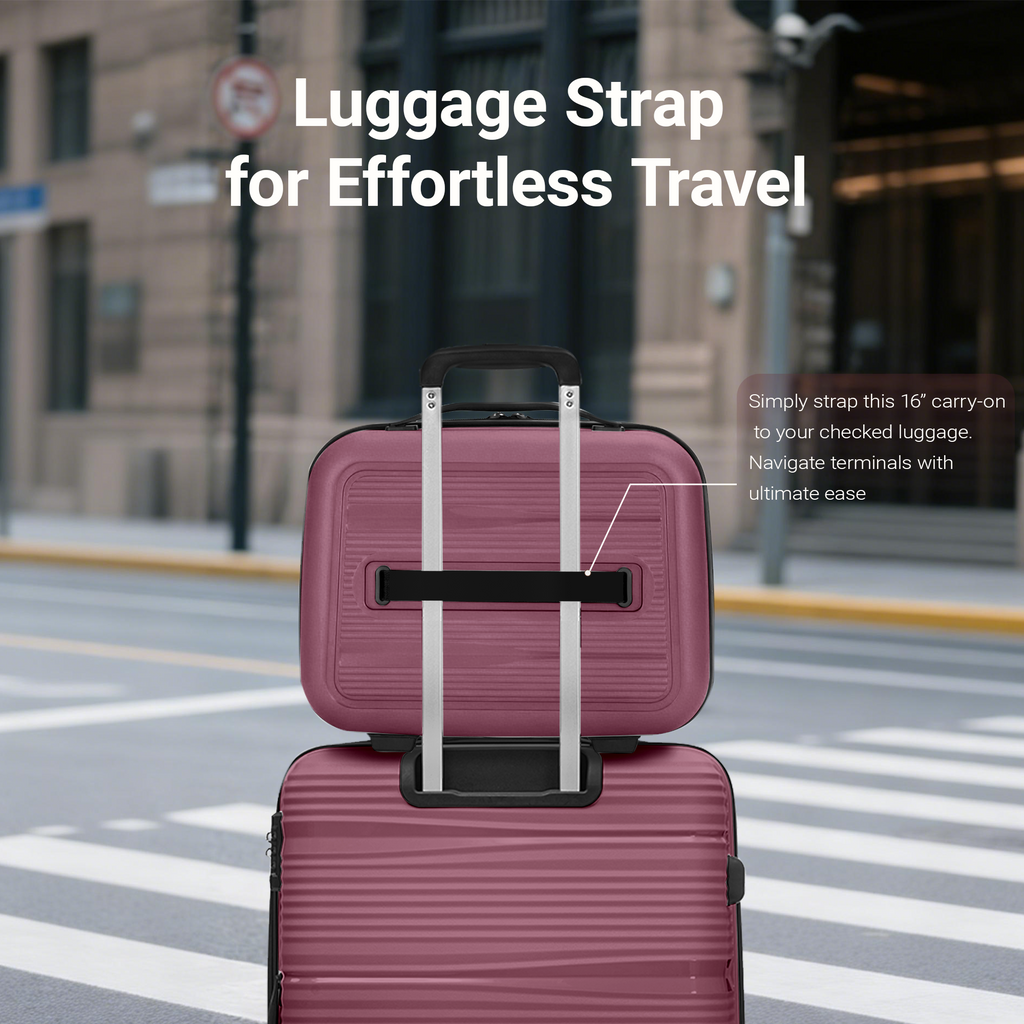Rosamo 4-Piece Hardside Luggage Set, Expandable Rotating Luggage Compartment With TSA Lock, Lightweight Rolling Luggage Set
