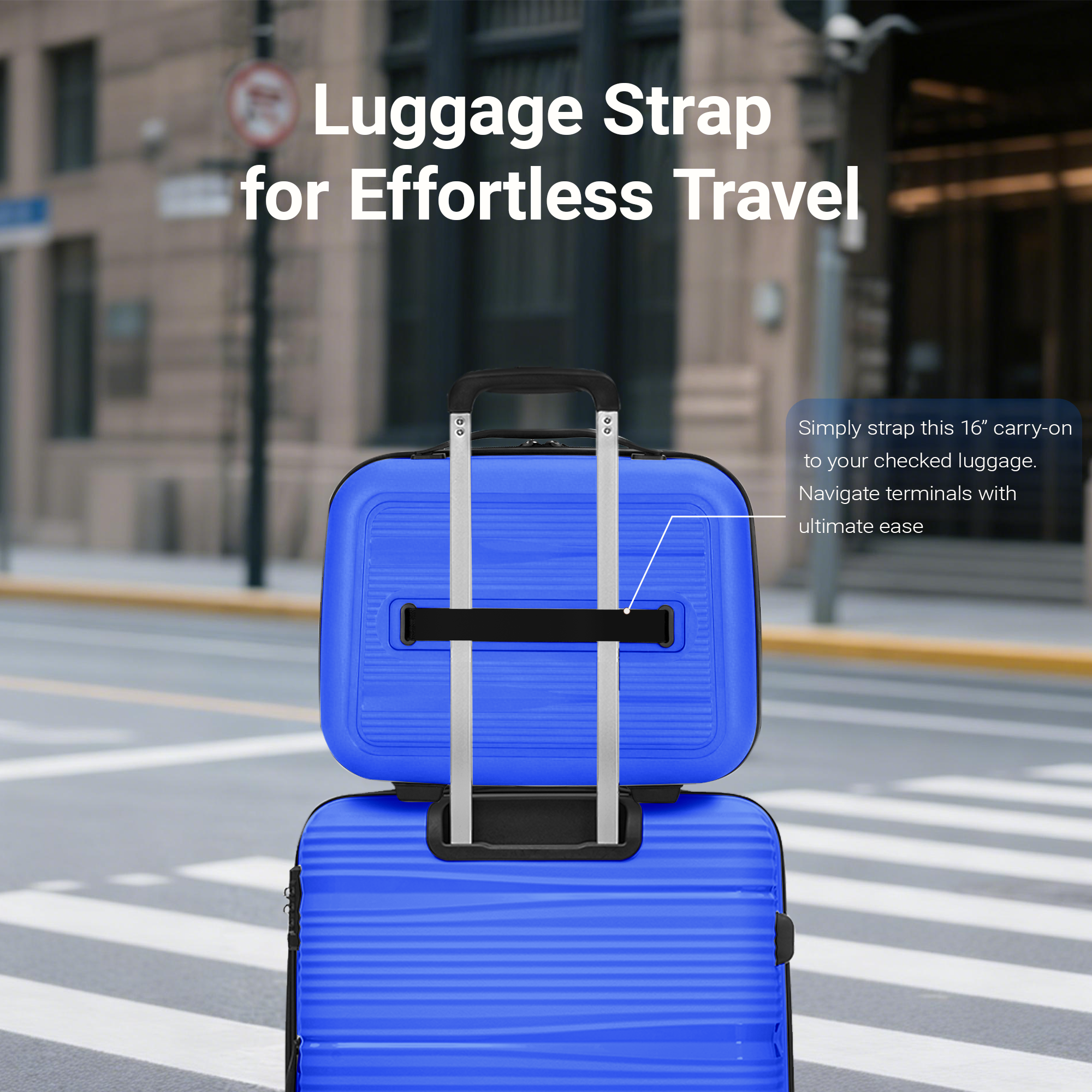 Rosamo 4-Piece Hardside Luggage Set, Expandable Rotating Luggage Compartment With TSA Lock, Lightweight Rolling Luggage Set
