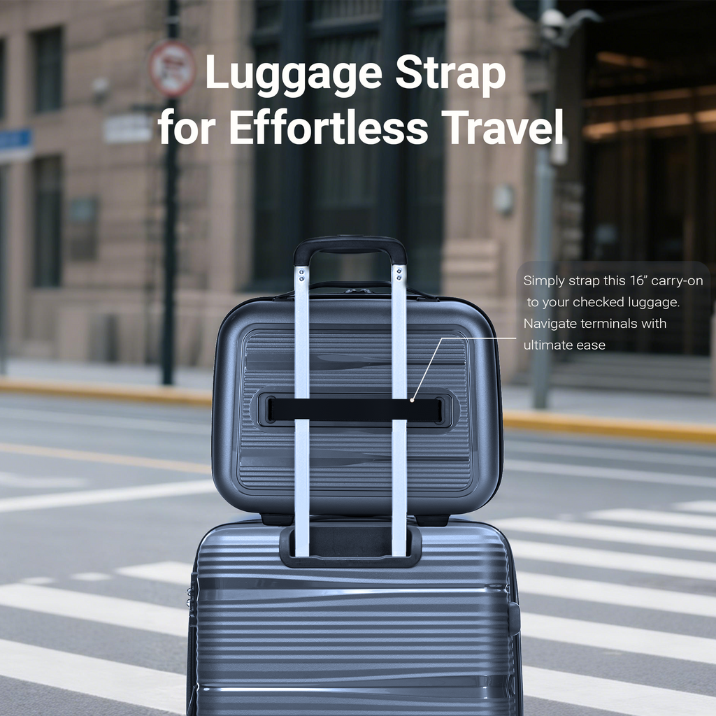 Rosamo 4-Piece Hardside Luggage Set, Expandable Rotating Luggage Compartment With TSA Lock, Lightweight Rolling Luggage Set