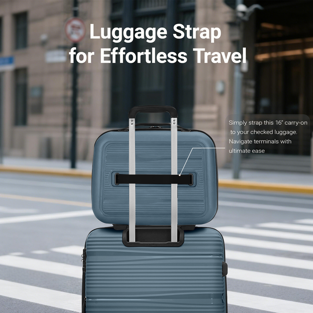 Rosamo 4-Piece Hardside Luggage Set, Expandable Rotating Luggage Compartment With TSA Lock, Lightweight Rolling Luggage Set