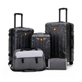 Rosamo 5-Piece Luggage Set,Expandable Hardside Spinner Suitcases with TSA Lock,20/24/28 Inch Lightweight Suitcase,Sports Handbags and Toiletries Bags