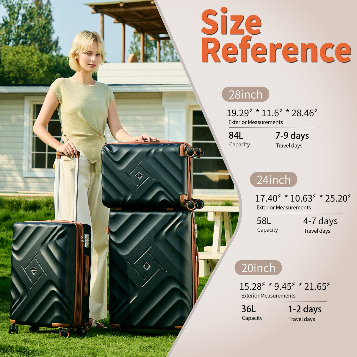 Rosamo Clearance 10 Piece Hardshell Luggage Set Expandable ABS Lightweight Suitcase with TSA Lock and Spinner Wheels and Duffle Bag