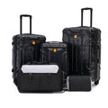 Rosamo 5-Piece Luggage Set,Expandable Hardside Spinner Suitcases with TSA Lock,20/24/28 Inch Lightweight Suitcase,Sports Handbags and Toiletries Bags